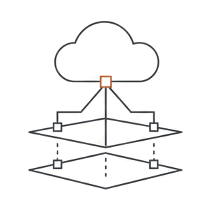 Cloud architecture custom join glyph